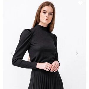 Vera Moda with PUFF SLEEVE/ HIGHNECK , size M.  ⭐️Host Pick ⭐️